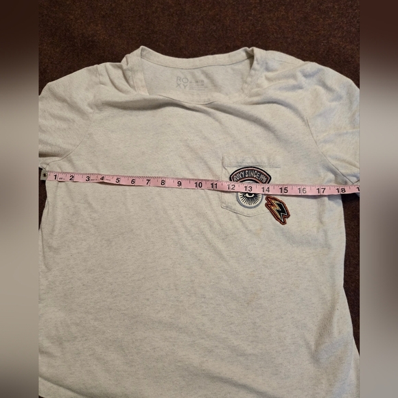 Roxy Patch Shirt Size XL Has Some Staining, See Pics - Picture 4 of 12